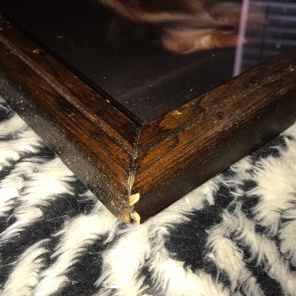 Vintage 10 x 13 inch wooden frame with 🐕 pic - Picture 4 of 4